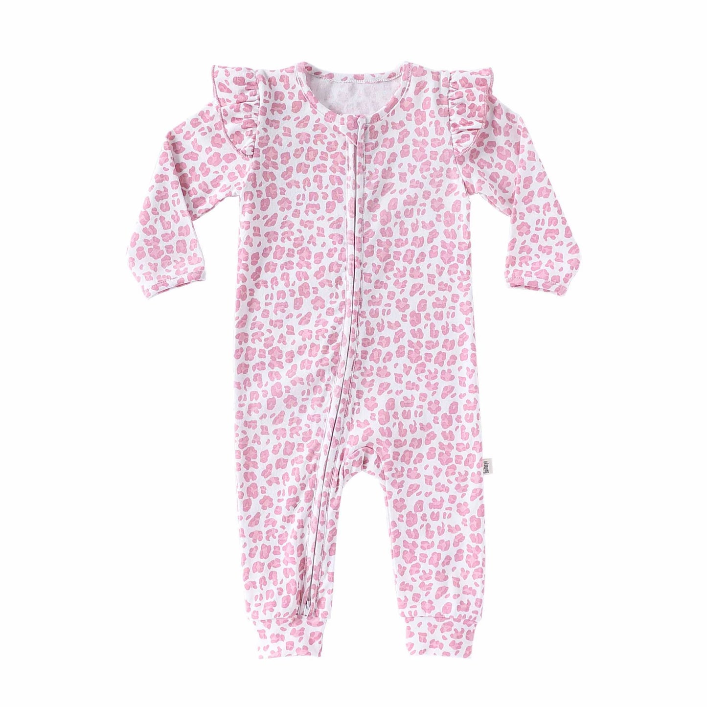 Autumn Arrival Baby Unisex Long Sleeves Cute Leopard Pattern Zip-up Rompers, MyKids-USA®, Baby One-Pieces, MyKids-USA - Size/Age - 66 (3-6M) - Color - Pink - - - TR2509022129-B