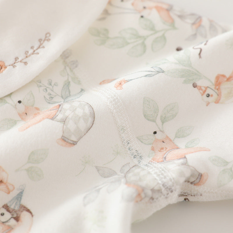 Autumn and Winter Arrival Baby Girls Animals Cartoon Pattern Long Sleeves Thick Rompers, MyKids-USA®, Baby One-Pieces, MyKids-USA - - - - - - -