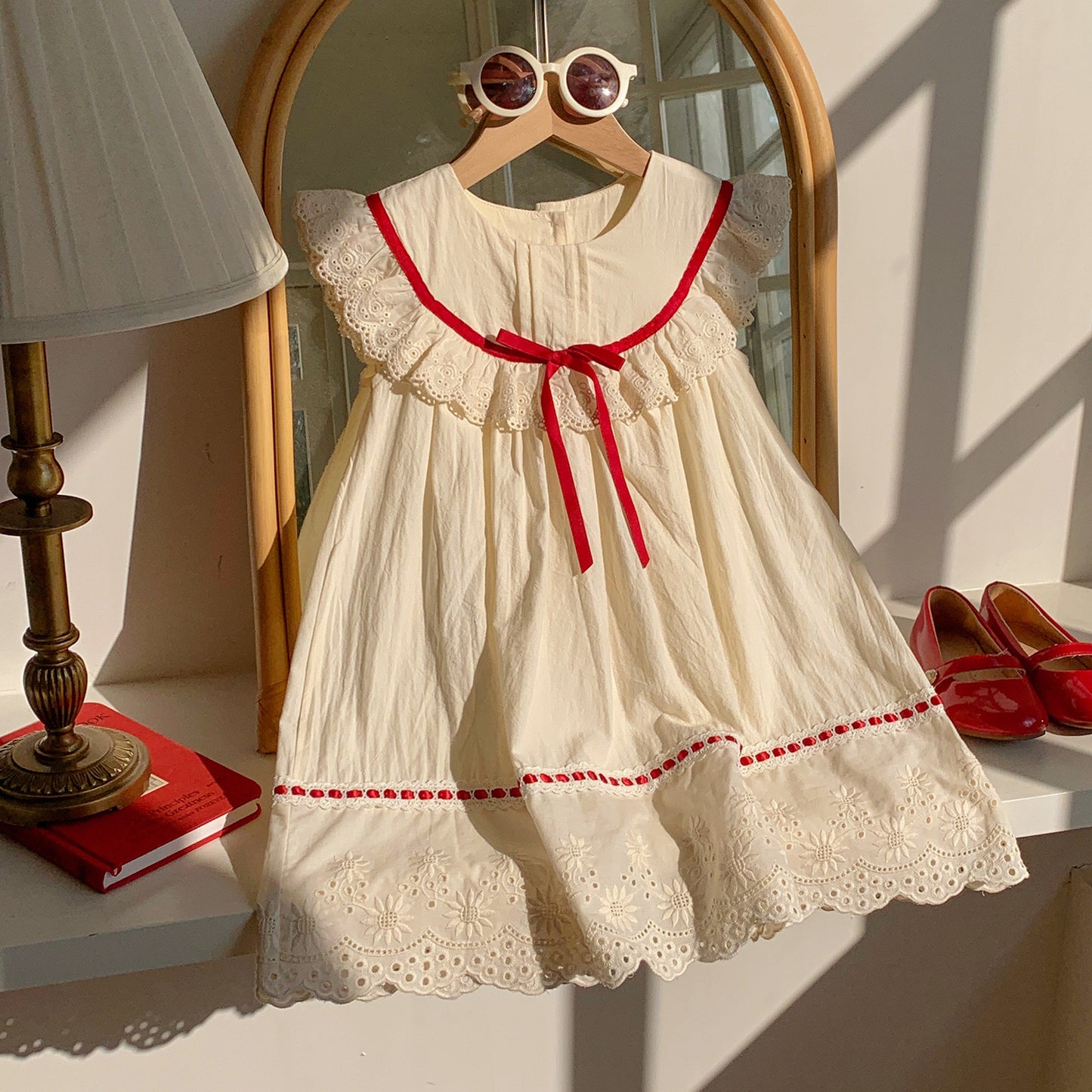 Summer Arrival Baby Kids Girls Cute Sleeveless Flowers Pattern Embroidered Dress, MyKids-USA®, Baby & Toddler Dresses, MyKids-USA - - - - - - -