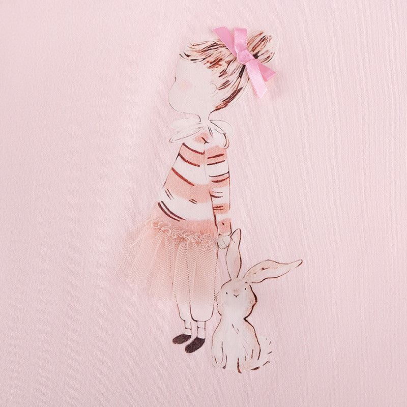 Summer Hot Selling Baby Kids Girls Short Sleeves Cartoon Pattern T-shirt and Floral Shorts Clothing Set, MyKids-USA®, Baby & Toddler Outfits, MyKids-USA - - - - - - - .