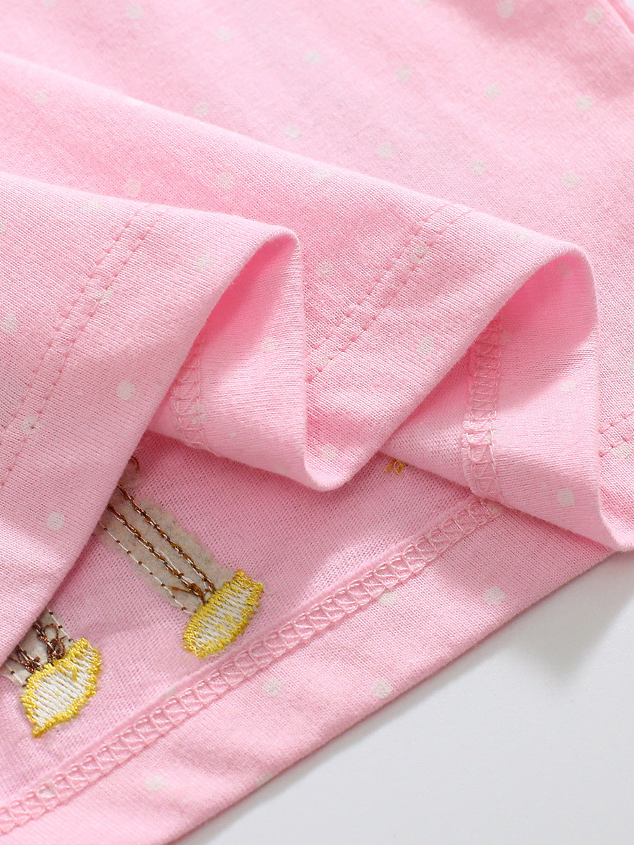 Crew Neck Girls Deer And Bird Pattern T-Shirt In European And American Style For Summer, MyKids-USA®, Baby & Toddler Tops, MyKids-USA - - - - - - -