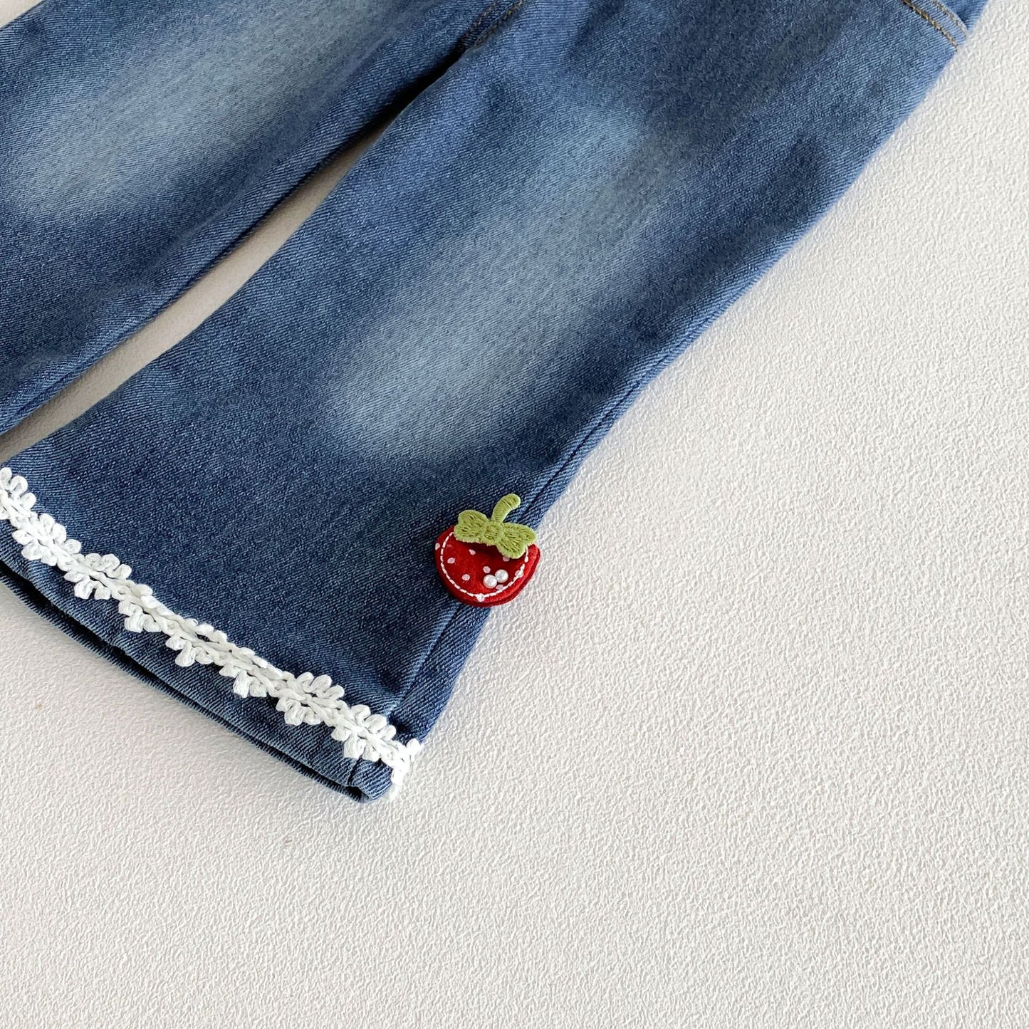 MyKids-USA® Arrival Autumn Girls Lace Embroidered Jeans