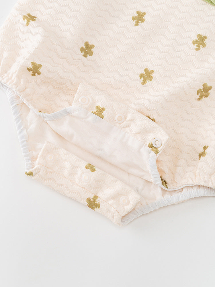 Autumn Arrival Baby Girls Flowers Pattern Long Sleeves Lace Patchwork Onesies with Hat, MyKids-USA®, Baby One-Pieces, MyKids-USA - - - - - - -