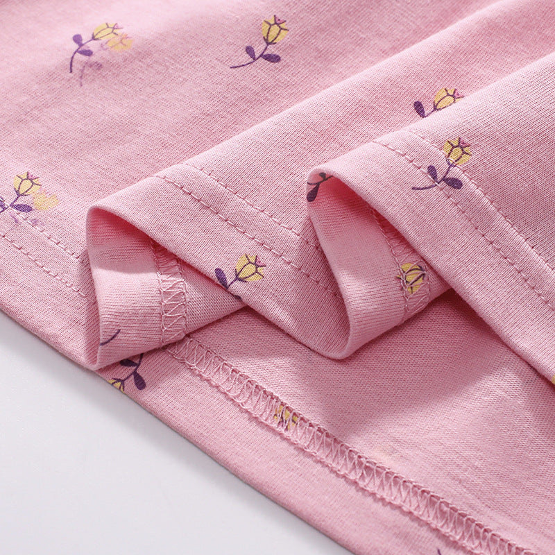 Summer Arrival Animals Cartoon Pattern Short Sleeves Floral Dress for Stylish Girls, MyKids-USA®, Baby & Toddler Dresses, MyKids-USA - - - - - - -