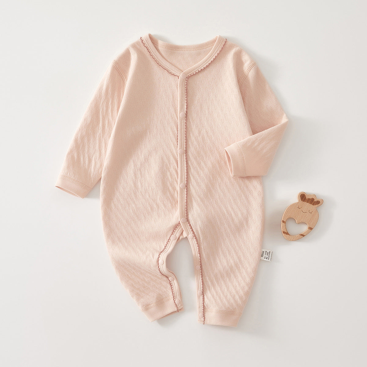 Spring Arrival Baby Unisex Long Sleeves Simple Pattern Rompers, MyKids-USA®, Baby One-Pieces, MyKids-USA - Size/Age - 59 (0-3M) - Color - Orange - - - TR2503012328-F