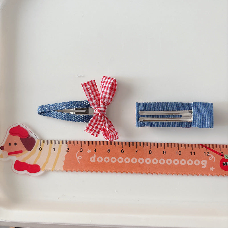 Collection of 2 Versatile Butterfly-bow Decorated Hair Clips and Hair Ties, MyKids-USA®, Hair Pins, Claws & Clips, MyKids-USA - - - - - - - .