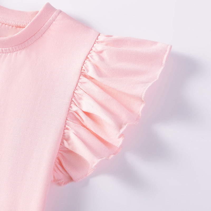 Summer Arrival Animals Cartoon Pattern Fly Sleeves Dress for Stylish Girls, MyKids-USA®, Baby & Toddler Dresses, MyKids-USA - - - - - - -