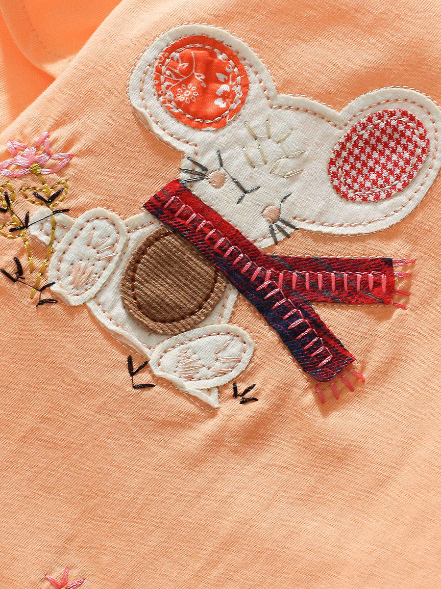 Arrival Autumn Girls’ Animals And Flowers Cartoon Pattern Long Sleeves T-Shirt In European And American Style For Summer, MyKids-USA®, Baby & Toddler Outerwear, MyKids-USA - - - - - - -