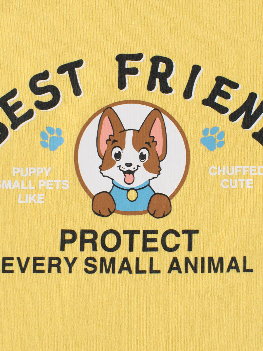 Autumn Baby Boys Letters and Puppy Print Color Patchwork Long Sleeves Crew Neck Base Top Shirt, MyKids-USA®, Baby & Toddler Outerwear, MyKids-USA - - - - - - -