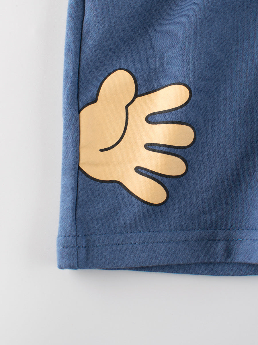 Boys Rock-Paper-Scissors Print Soft Casual Style Shorts, MyKids-USA®, Baby & Toddler Bottoms, MyKids-USA - - - - - - -