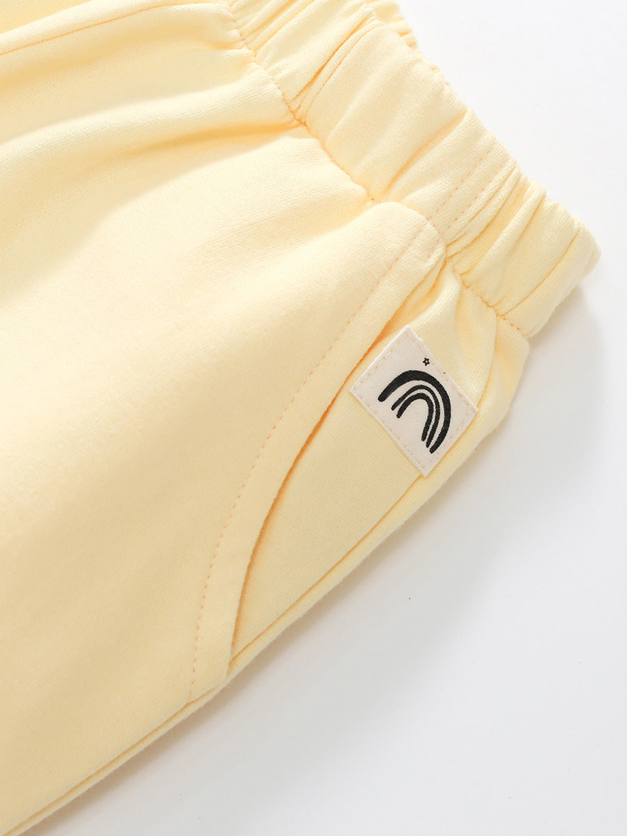 Spring And Autumn Girls Cute Solid Color Long Sleeves Top Hoodies And Pants Clothing Set, MyKids-USA®, Baby & Toddler Outfits, MyKids-USA - - - - - - -