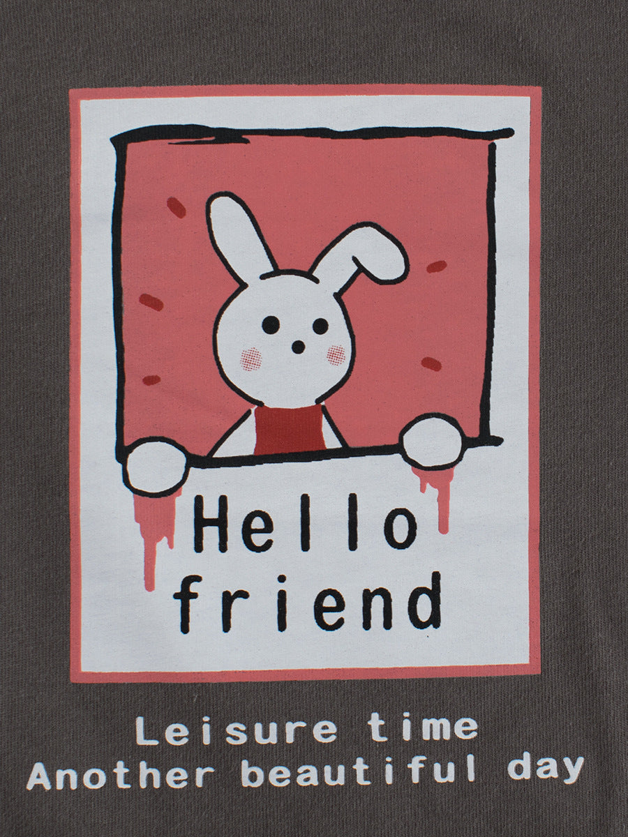 Autumn Arrival Kids Girls Animals Cartoon Print Crew Neck Long Sleeves Color Patchwork Shirt, MyKids-USA®, Baby & Toddler Outerwear, MyKids-USA - - - - - - -