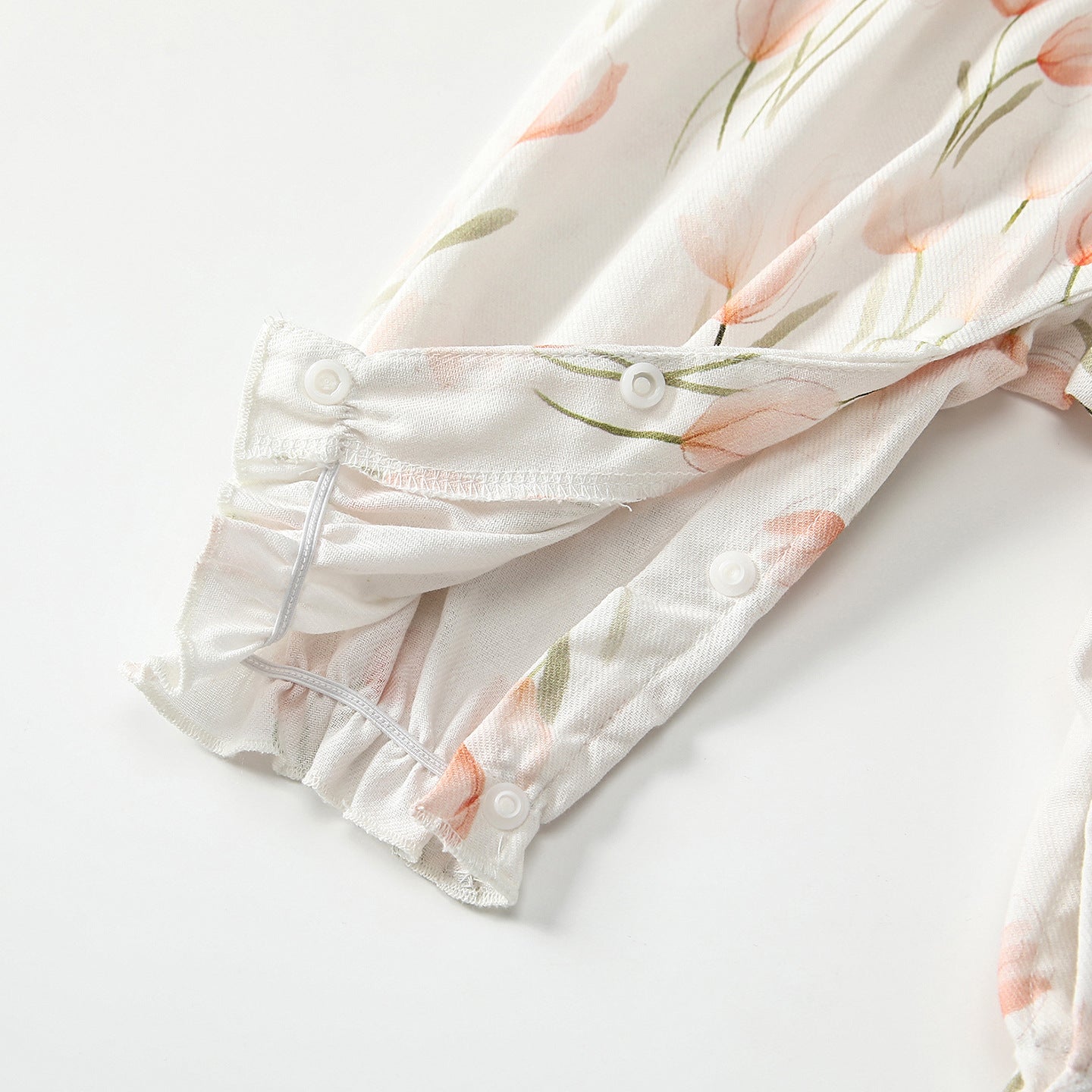 Arrival Autumn Baby Girls Flowers Pattern Long Sleeves Rompers with Collar, MyKids-USA®, Baby One-Pieces, MyKids-USA - - - - - - -