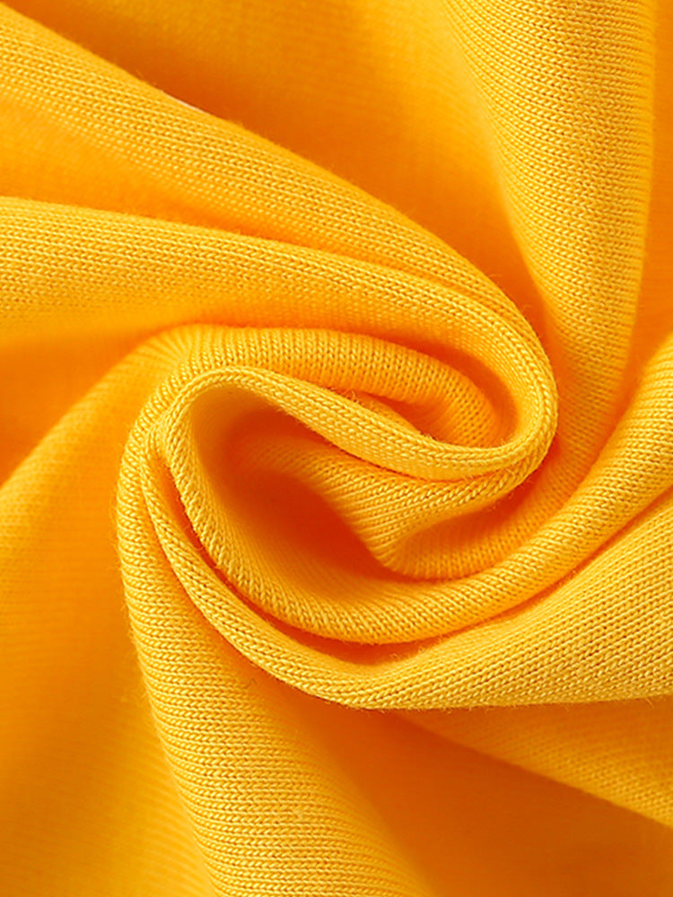 Summer Arrival Baby Kids Girls Sleeveless Ice-Cream Pattern Crew Neck Yellow Dress, MyKids-USA®, Baby & Toddler Dresses, MyKids-USA - - - - - - -