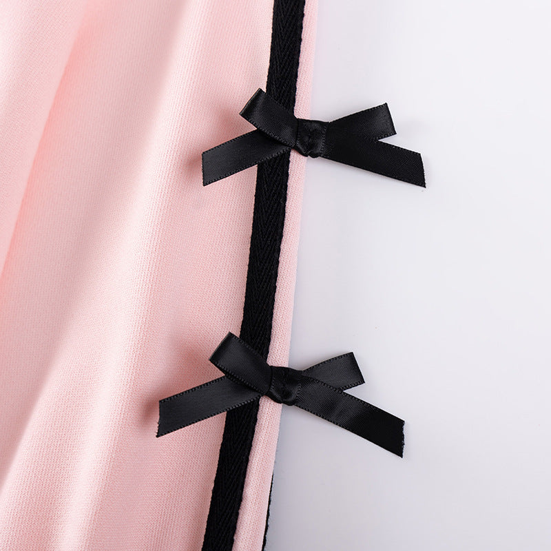 Autumn Arrival Baby Kids Girls Cute Butterfly-bows Decorated Long Sleeves Crew Neck Dress, MyKids-USA®, Baby & Toddler Dresses, MyKids-USA - - - - - - -