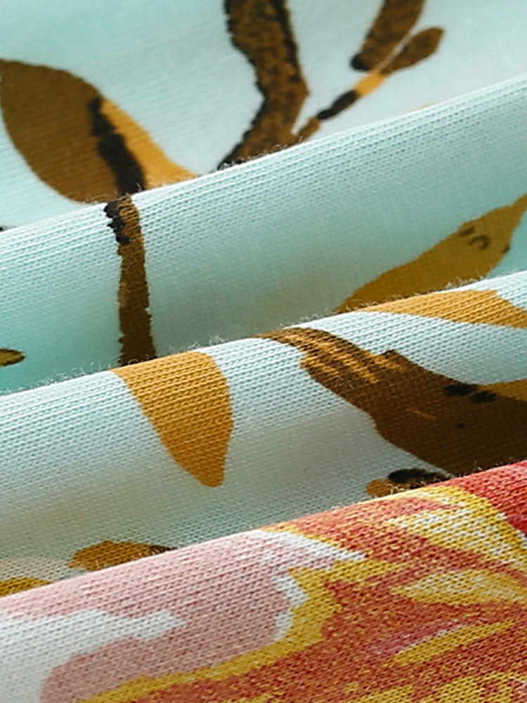 Summer Baby Kids Girls Floral Print Short Sleeves T-Shirt And Shorts Casual Clothing Set, MyKids-USA®, Baby & Toddler Outfits, MyKids-USA - - - - - - -