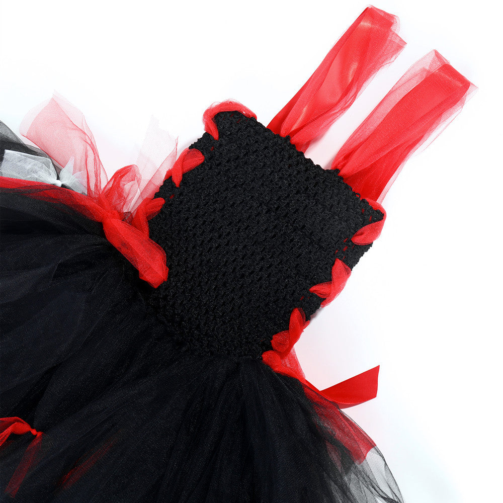 Children Girls’ Halloween Costume Set: Sleeveless Cosplay Tulle Dress with Accessory – Sets, MyKids-USA®, Costume Dresses, MyKids-USA - - - - - - - .