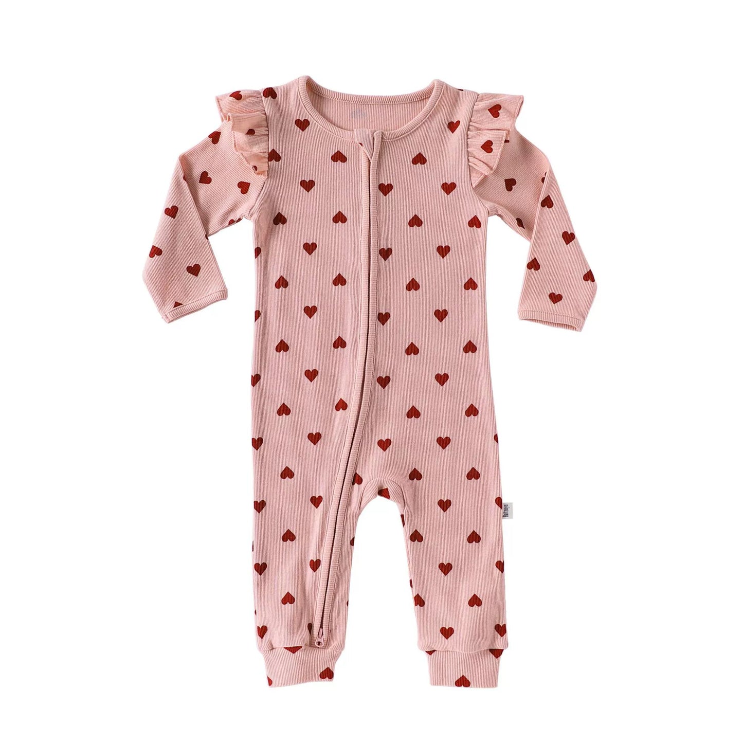 Autumn Arrival Baby Unisex Long Sleeves Casual Geometric Pattern Zip-up Rompers, MyKids-USA®, Baby One-Pieces, MyKids-USA - Size/Age - 66 (3-6M) - Color - Pink - - - TR2508272346-C