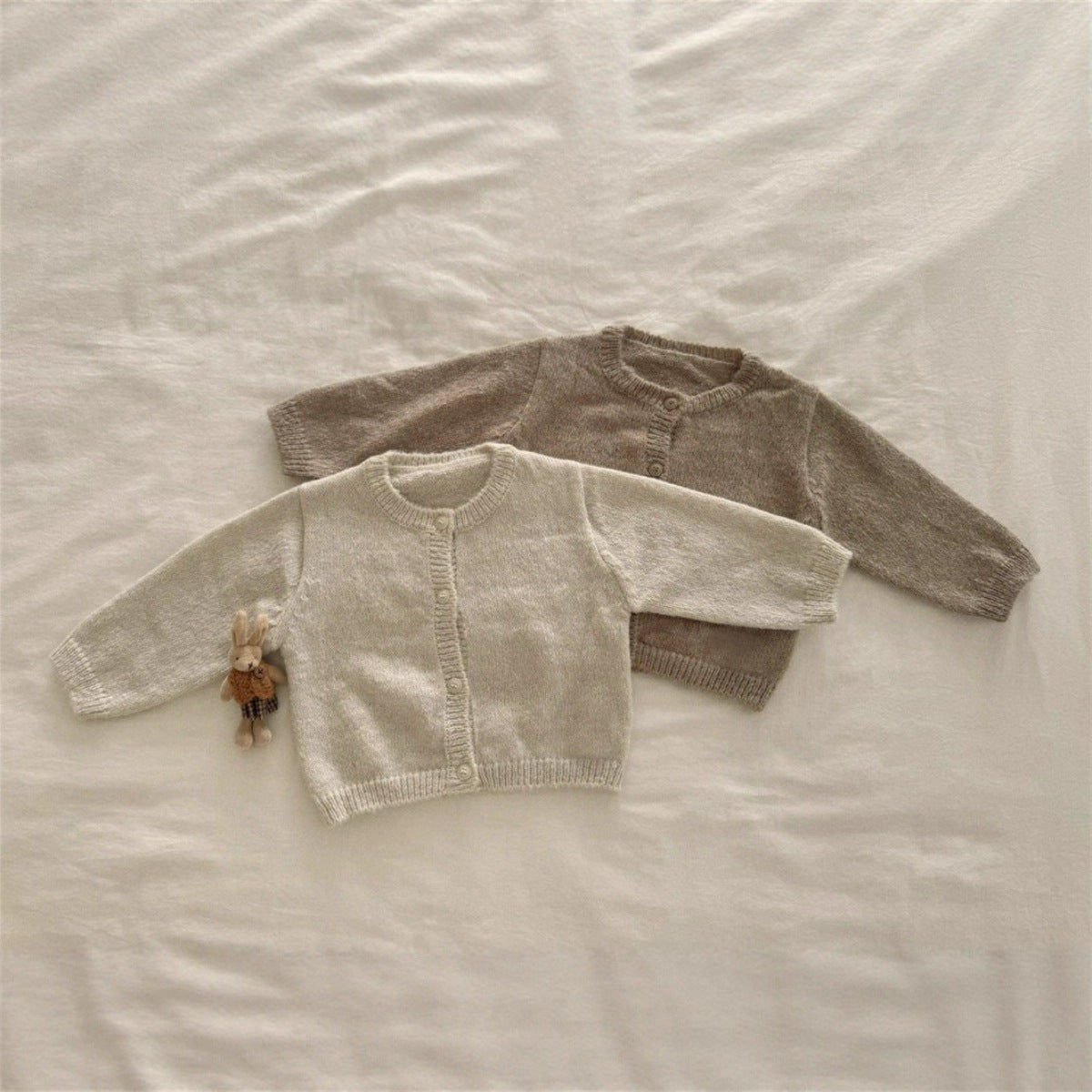 Arrival Spring and Autumn Baby Kids Unisex Solid Color Knitted Cardigan Sweater, MyKids-USA®, Cardigans, MyKids-USA - - - - - - - .