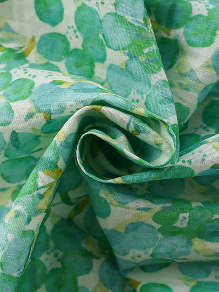 Summer Design Girls’ Oil Painting Flowers Pattern Short Sleeves Crew Neck Dress, MyKids-USA®, Baby & Toddler Dresses, MyKids-USA - - - - - - -