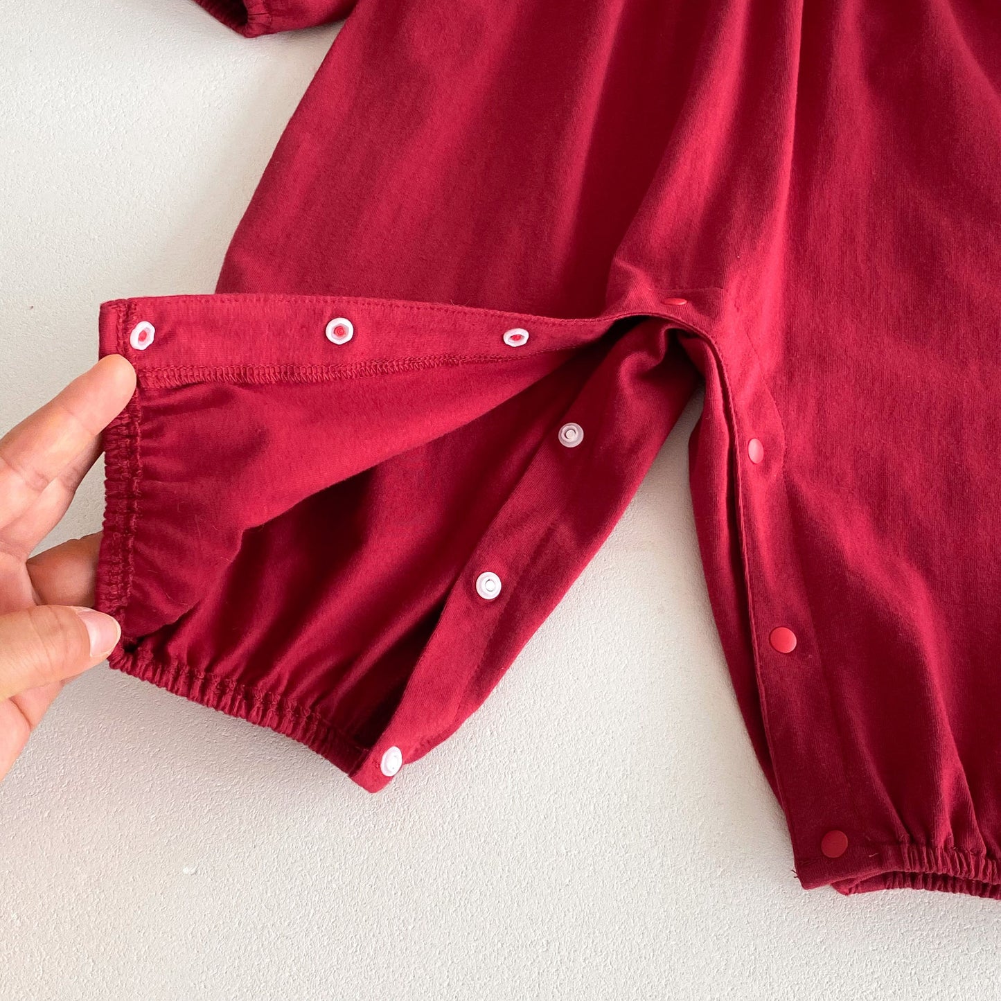 Arrival Baby Girls Long Sleeves Cartoon Embroidered Collar Red Rompers, MyKids-USA®, Baby One-Pieces, MyKids-USA - - - - - - -