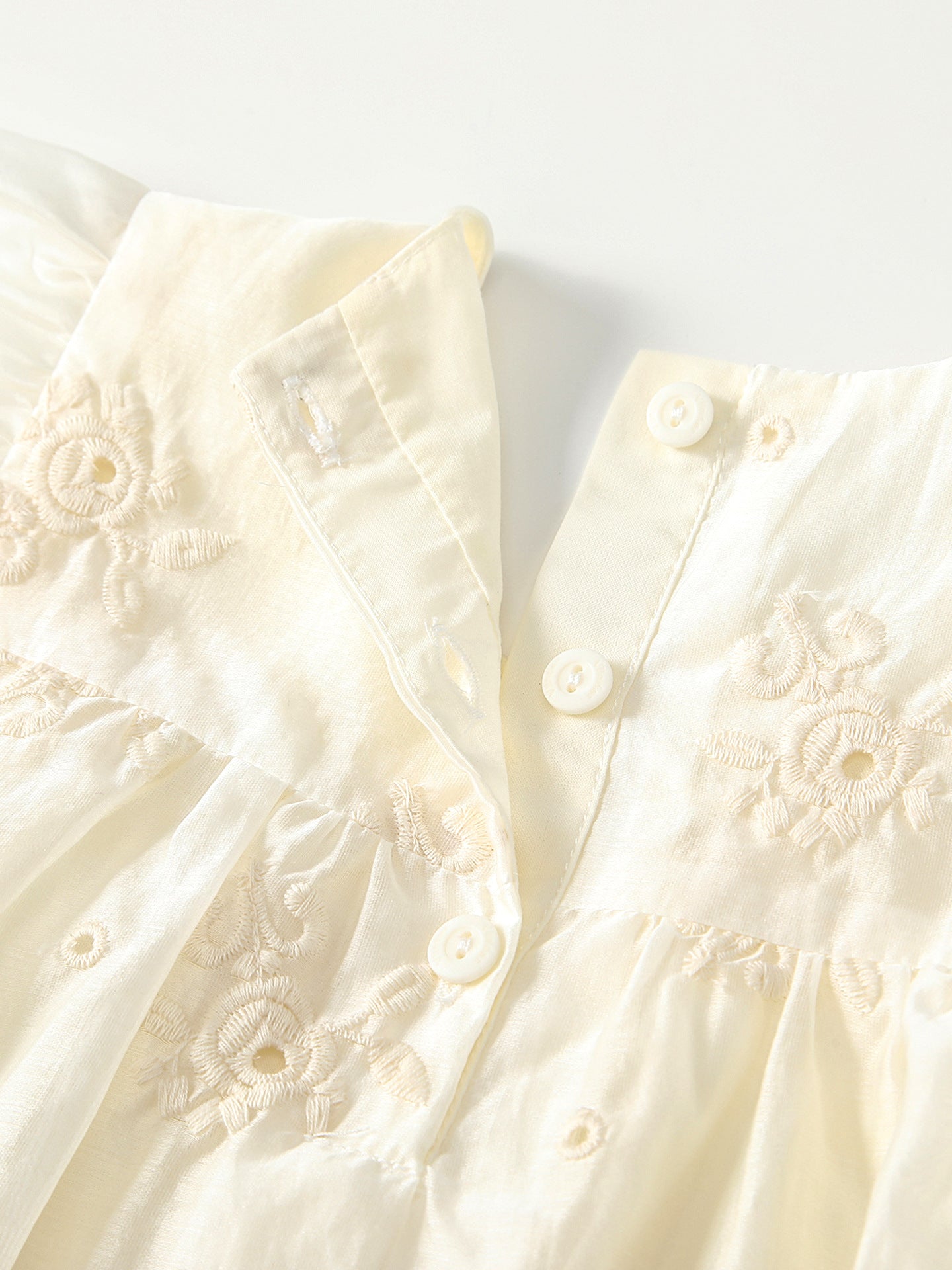 Summer Arrival Baby Girls Fly Sleeves Flowers Embroidered Pattern Bodysuit, MyKids-USA®, Baby & Children's One-Pieces, MyKids-USA - - - - - - - .