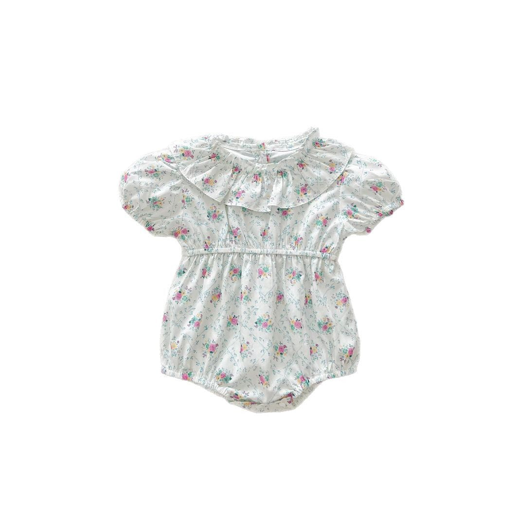 Summer Arrival Baby Girls Cute Floral Pattern Short Sleeves Onesies, MyKids-USA®, Baby One-Pieces, MyKids-USA - - - - - - -