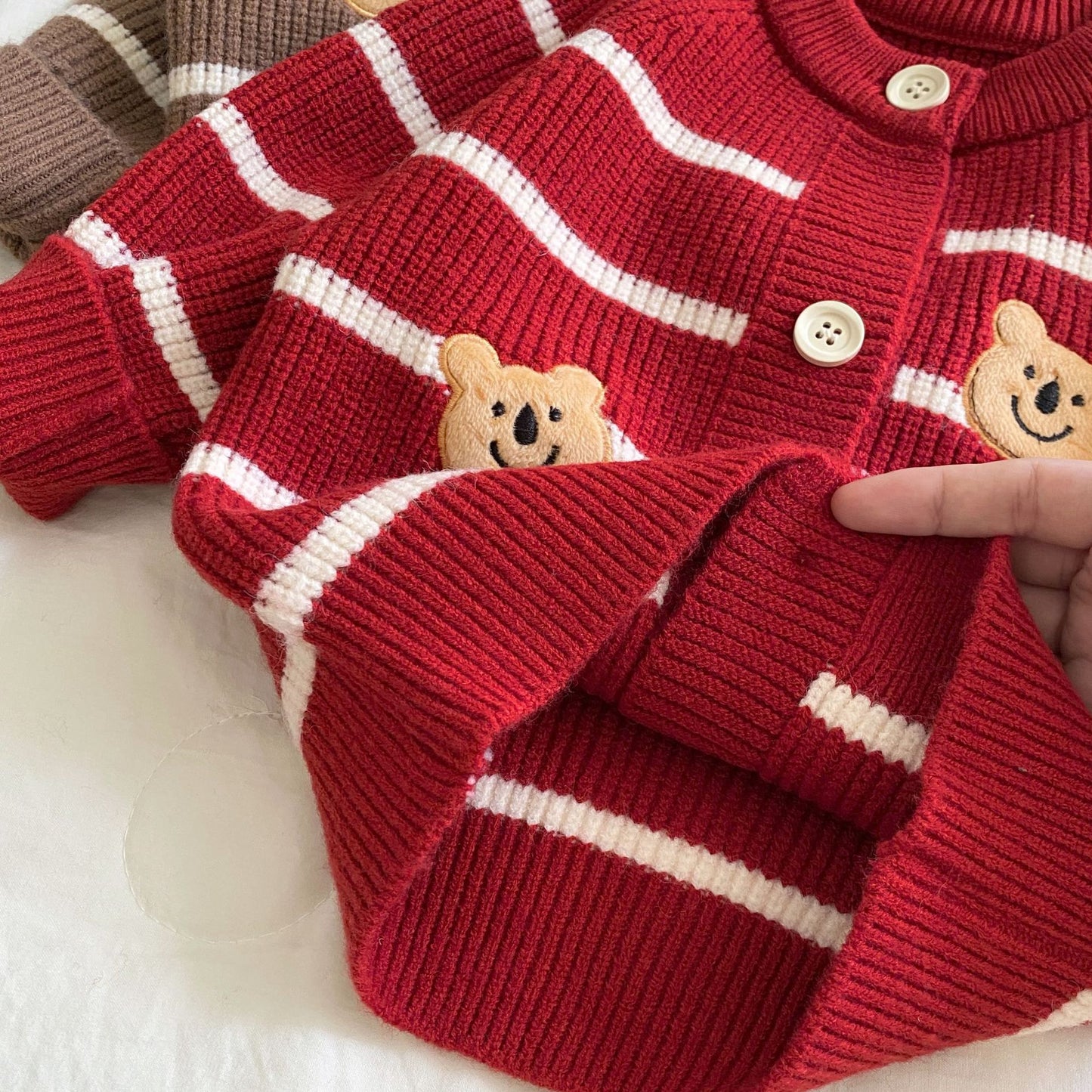 Autumn and Winter Arrival Baby Kids Unisex Teddy Bears Pattern Long Sleeves Casual Cardigan, MyKids-USA®, Cardigans, MyKids-USA - - - - - - -