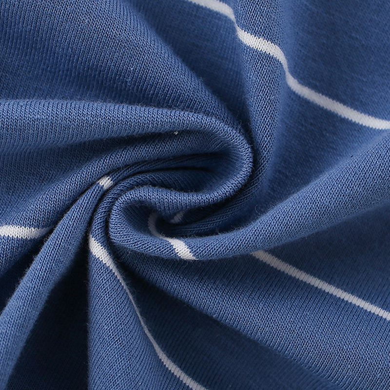 Boys’ Cute Dinosaur Cartoon Pattern Striped Short Sleeves T-Shirt In European And American Style For Summer, MyKids-USA®, Baby & Toddler Tops, MyKids-USA - - - - - - -