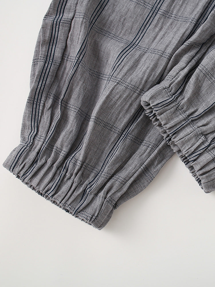 Arrival Summer Trendy Plaid Check Kids Sweatpants-Style Trousers