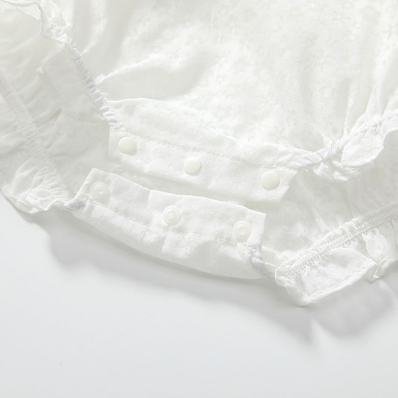 Summer Arrival Baby Girls Sleeveless Simple Embroidery Pattern Onesies, MyKids-USA®, Baby One-Pieces, MyKids-USA - - - - - - -