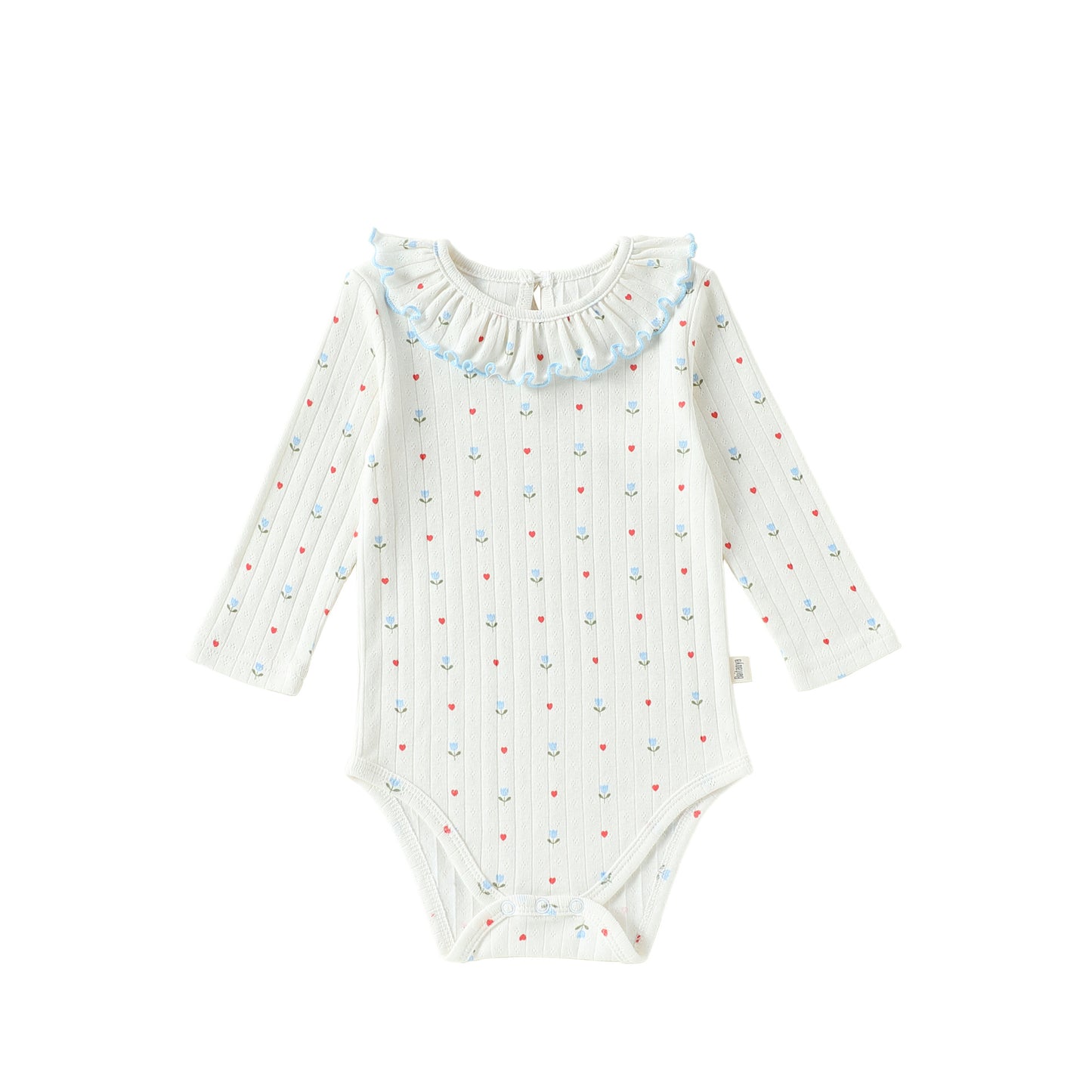 MyKids-USA® Autumn Arrival Baby Kids Girls Princess Long Sleeves Hearts Pattern Bodysuit