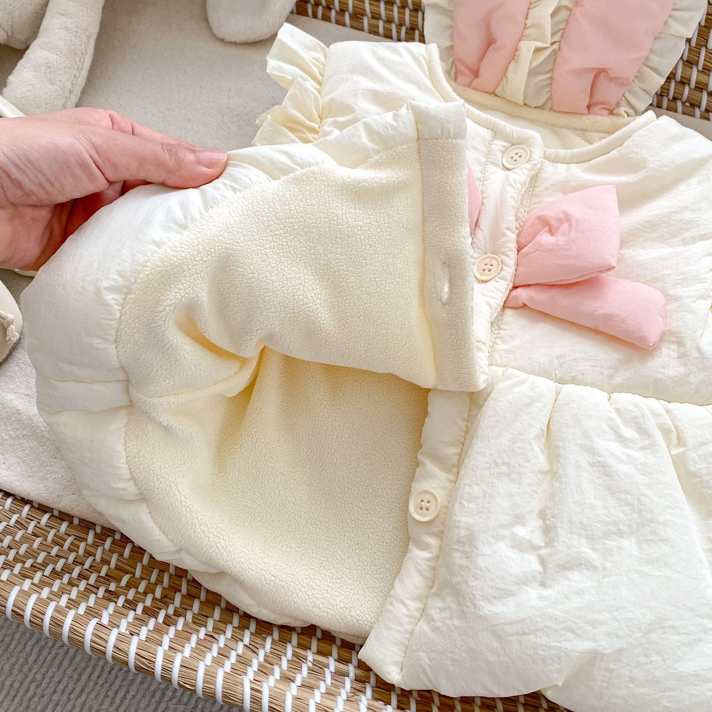 Winter Arrival Baby Girls Cute Rabbits Design Single Breasted Thick Vest Coat, MyKids-USA®, Baby & Toddler Outerwear, MyKids-USA - - - - - - -