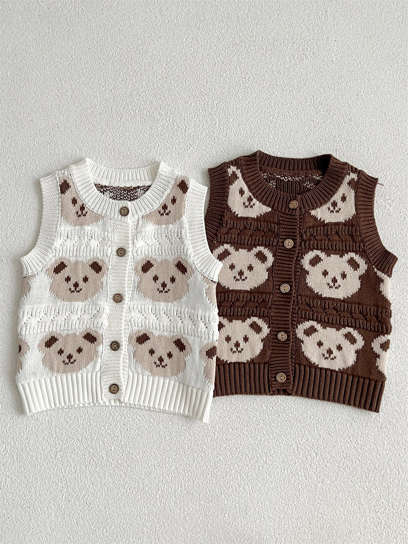 Adorable Infant Baby Kids Knitted Sleeveless Single Breasted Sweater, MyKids-USA®, Vests, MyKids-USA - - - - - - -