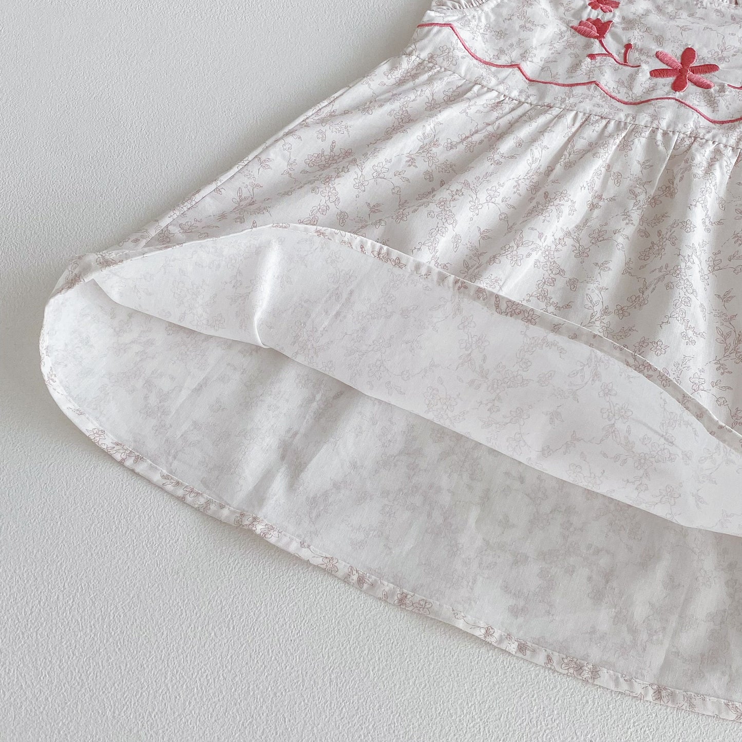 Summer Girls Flowers Printed and Embroidered Pattern Sleeveless Onesies and Dress – Princess Sister Matching Set, MyKids-USA®, Baby & Toddler Outfits, MyKids-USA - - - - - - - .