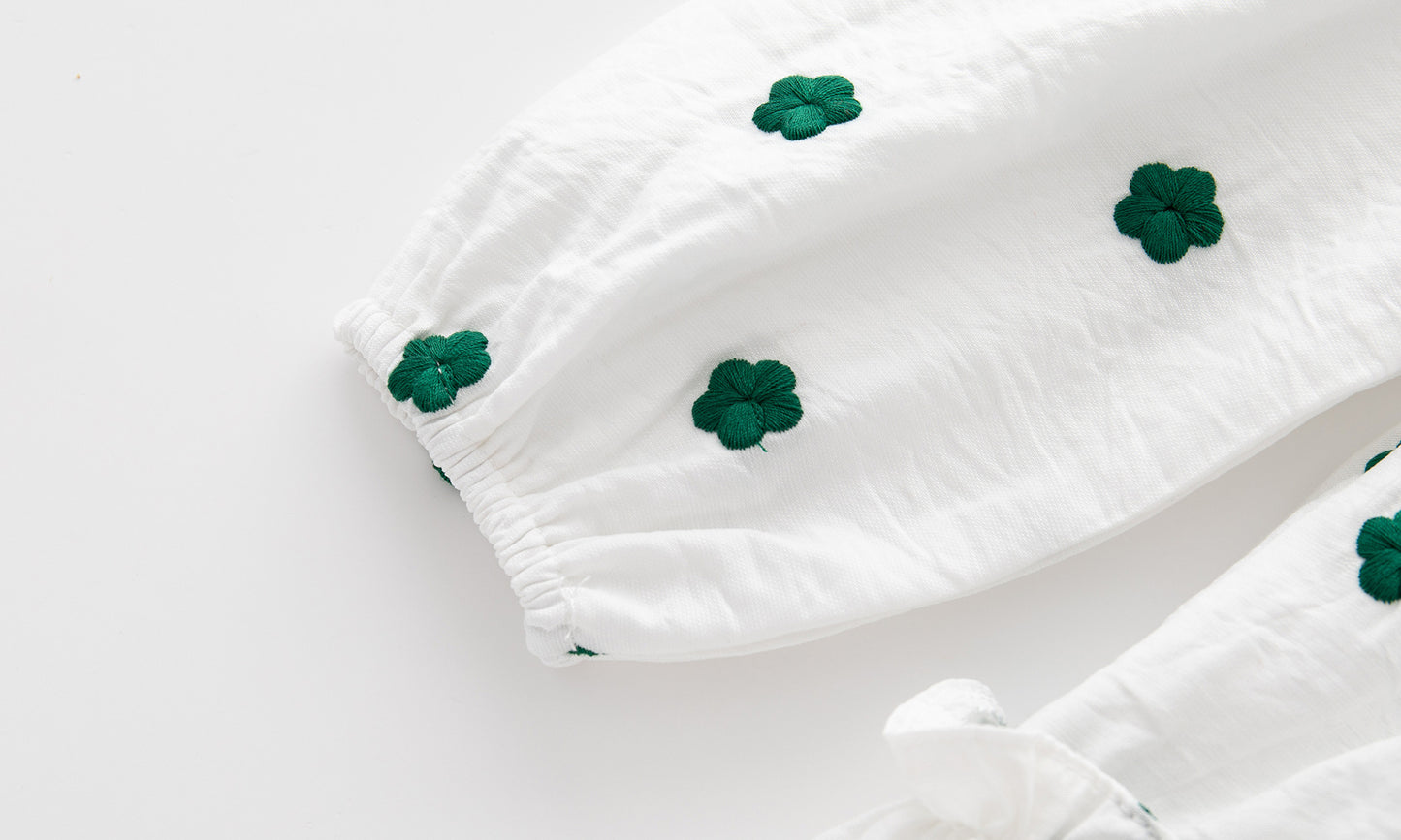 Baby Girl Polka Dot Pattern Green Doll Neck Cute Dress, MyKids-USA®, Baby & Toddler Dresses, MyKids-USA - - - - - - -