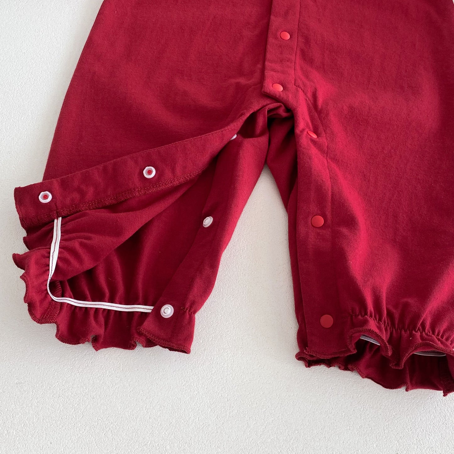 Autumn Arrival Baby Girls Long Sleeves Single Breasted Red Romper Bodysuits, MyKids-USA®, Baby One-Pieces, MyKids-USA - - - - - - -