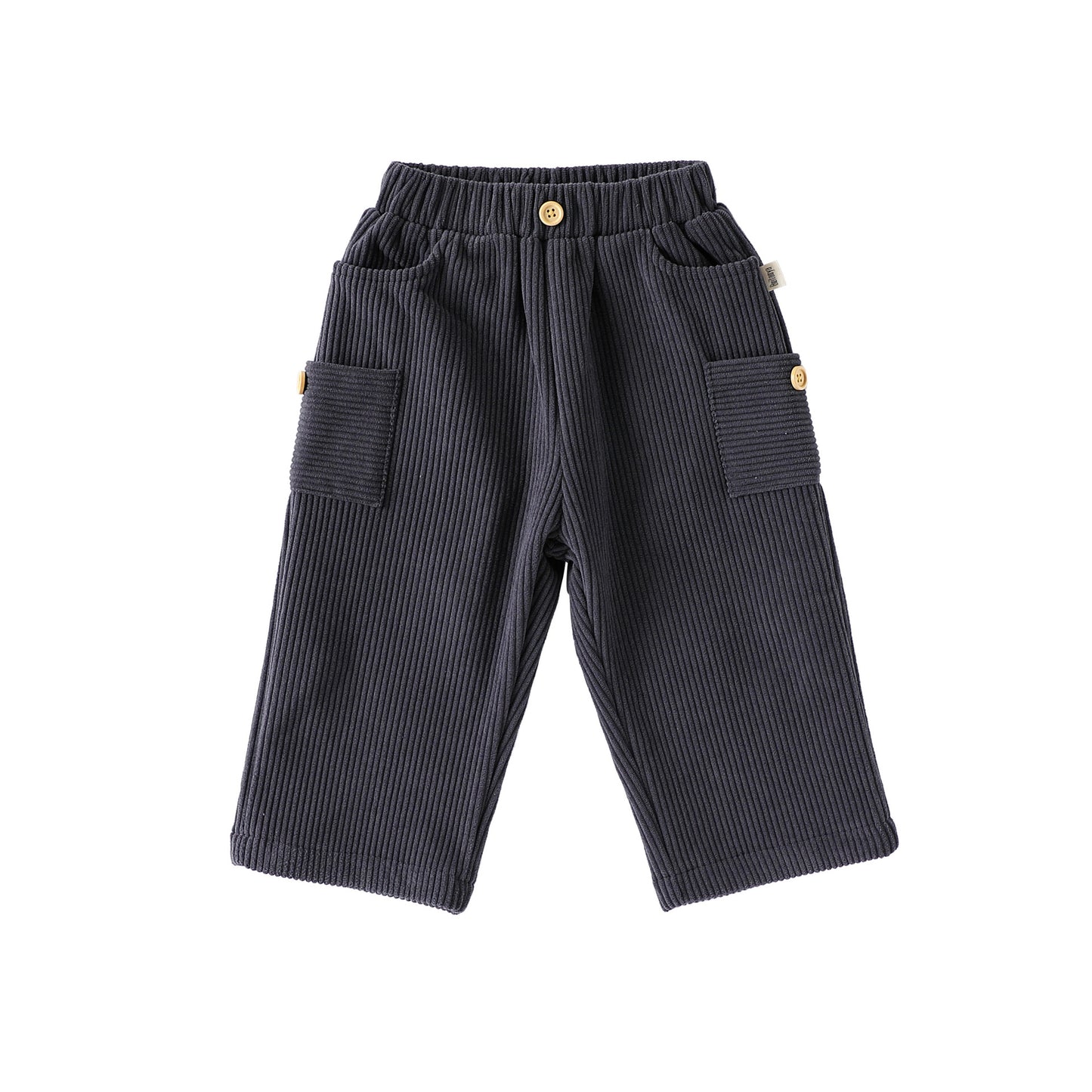Spring and Autumn Arrival Baby Kids Unisex Solid Color Casual Corduroy Pants, MyKids-USA®, Jeans, MyKids-USA - Size/Age - 80 (9-12M) - Color - Grey - - - TR2509282315-C.