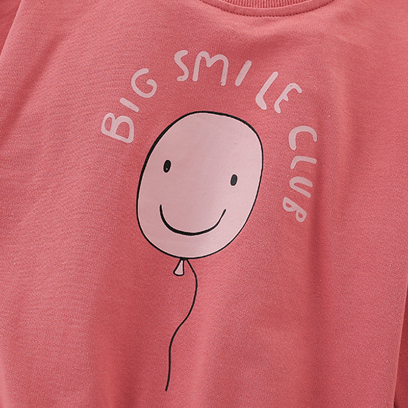 Autumn and Spring Arrival Cartoon and Letters Pattern Long Sleeves Pullover for Stylish Girls, MyKids-USA®, Sweatshirts, MyKids-USA - - - - - - -