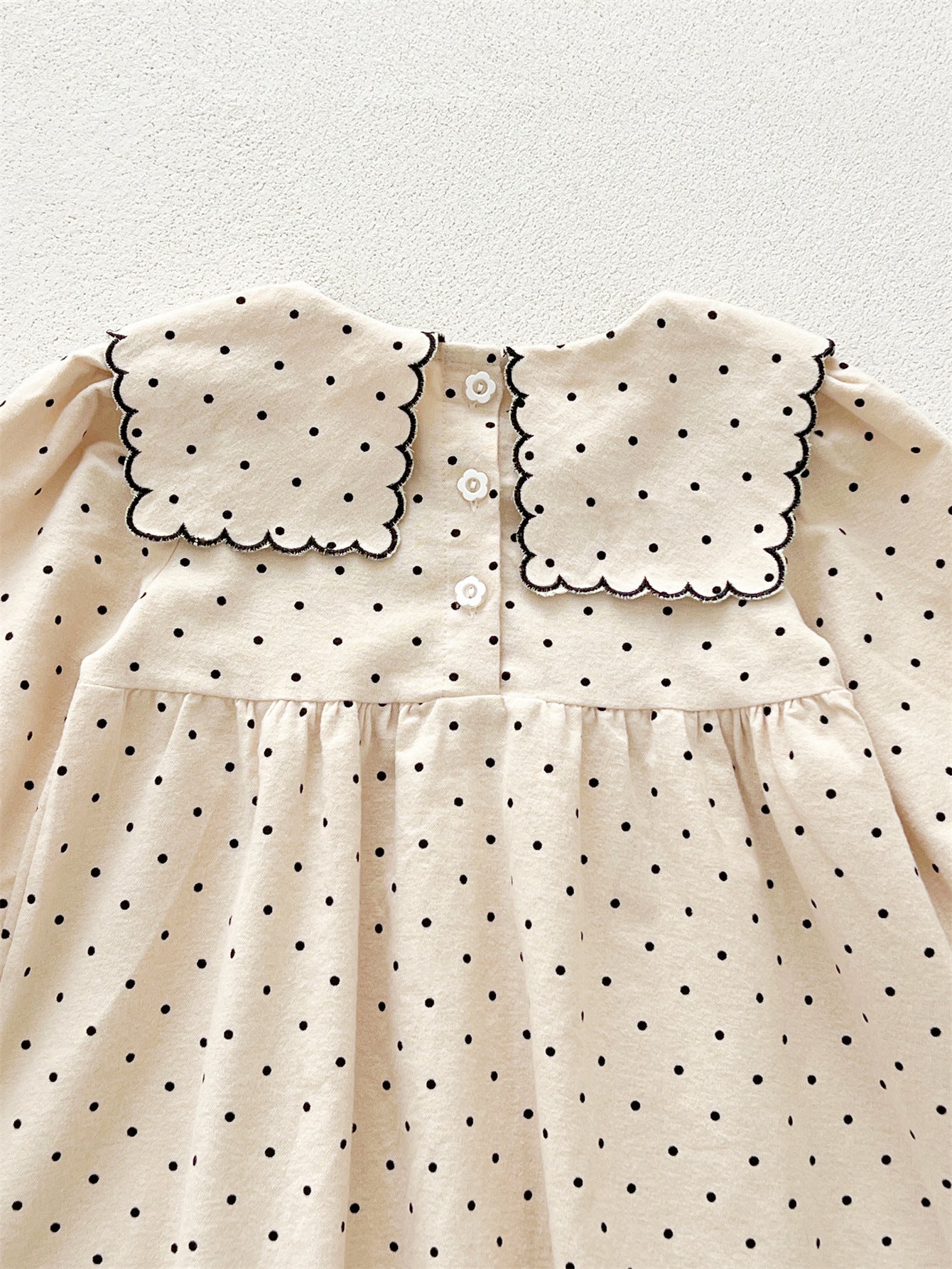 Arrival Baby Girls Long Sleeves Dots Pattern Dress, MyKids-USA®, Baby & Toddler Dresses, MyKids-USA - - - - - - -