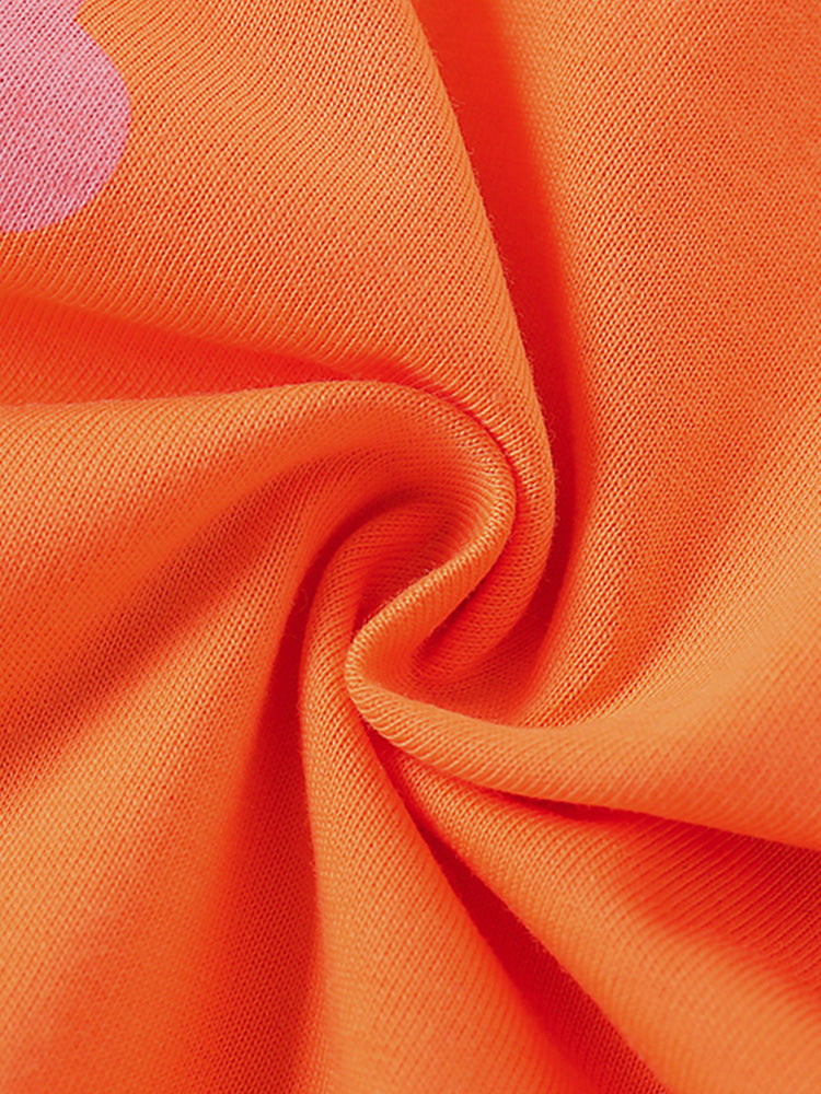 Summer Arrival Baby Girl Floral Graphic Ruffle Hem Design Short Sleeves Comfy T-Shirt, MyKids-USA®, Baby & Toddler Tops, MyKids-USA - - - - - - -