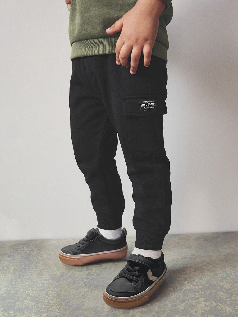 Spring And Autumn Boys Cartoon Monkey Pattern Long Sleeves Top Sweatshirt And Pocketed Pants Clothing Set, MyKids-USA®, Baby & Toddler Outfits, MyKids-USA - - - - - - -