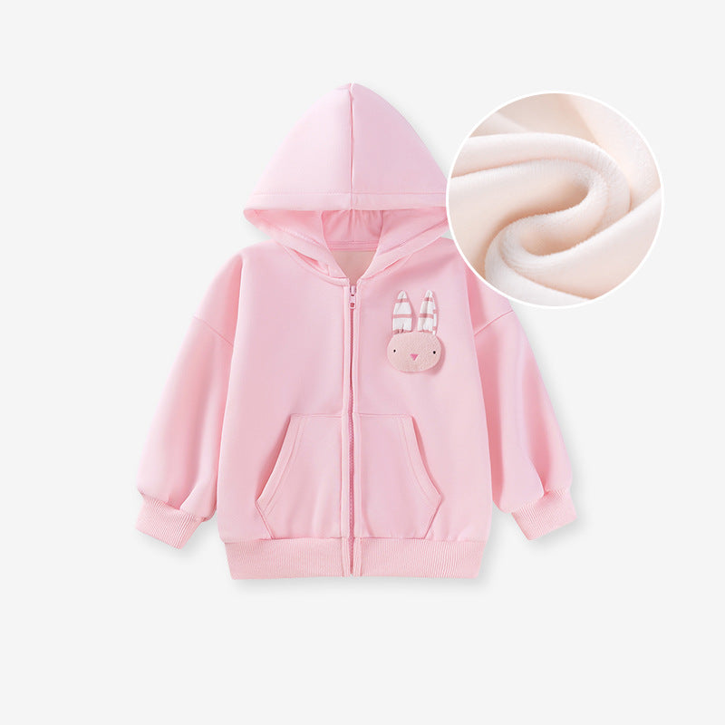 Spring and Autumn Baby Kids Girls Animals Cartoon Pattern Long Sleeves Zip-up Coat, MyKids-USA®, Baby & Toddler Coats & Jackets, MyKids-USA - - - - - - -