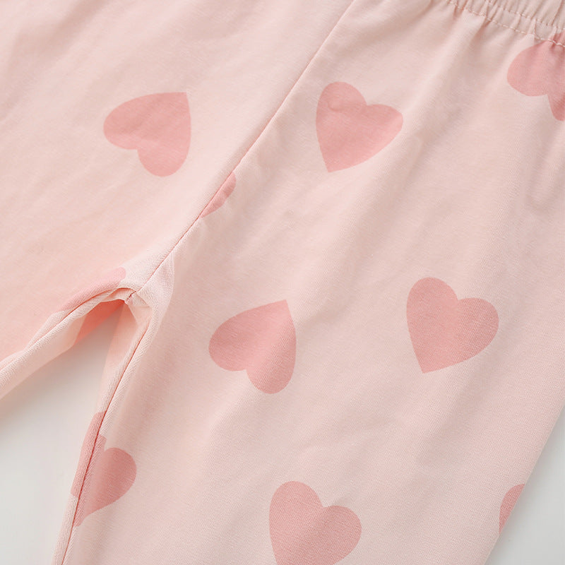 Autumn Arrival Baby Kids Girls Hearts Pattern Casual Pants, MyKids-USA®, Trousers, MyKids-USA - - - - - - -