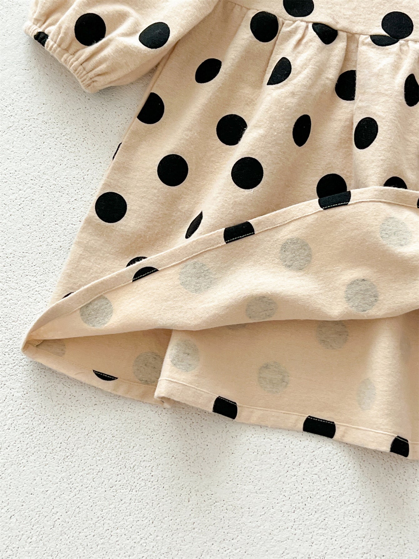 Best Selling Autumn Girls Polka Dots Pattern Crew Neck Long Sleeves Dress, MyKids-USA®, Baby & Toddler Dresses, MyKids-USA - - - - - - -