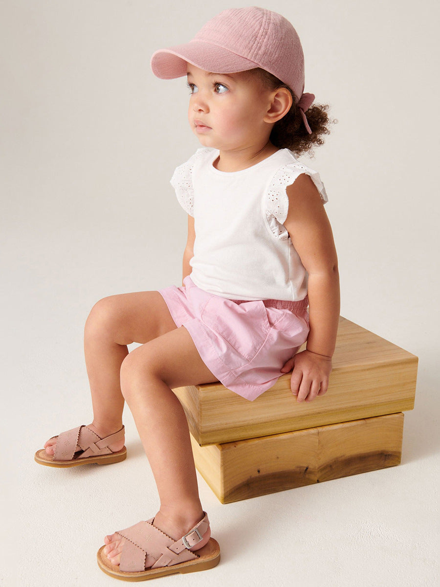 Baby Kids Girls Solid Color Soft Casual Style Shorts, MyKids-USA®, Baby & Toddler Bottoms, MyKids-USA - - - - - - -