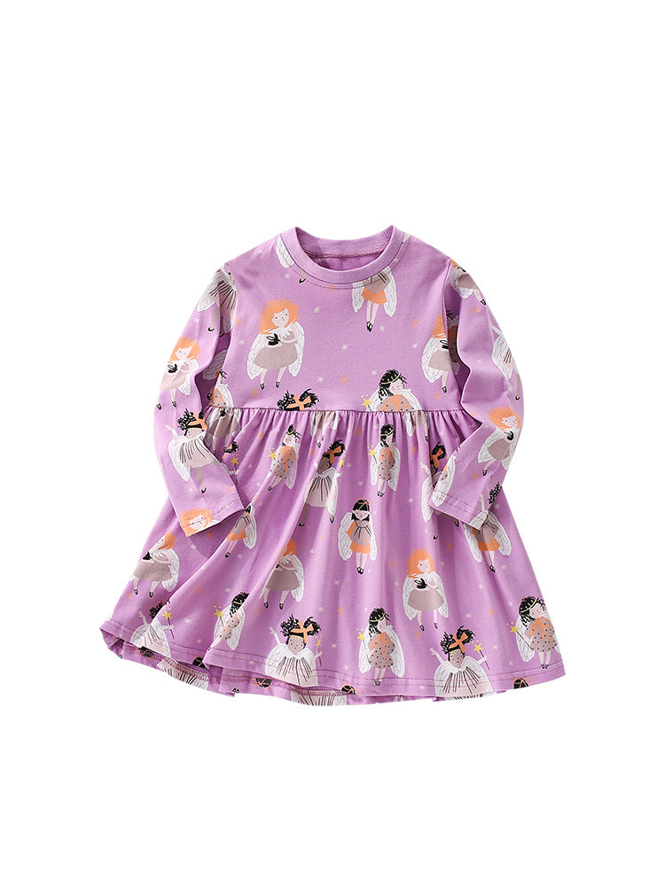 Spring and Autumn Arrival Kids Girls Cartoon Pattern Long Sleeves Cute Dress, MyKids-USA®, Baby & Toddler Dresses, MyKids-USA - - - - - - - .