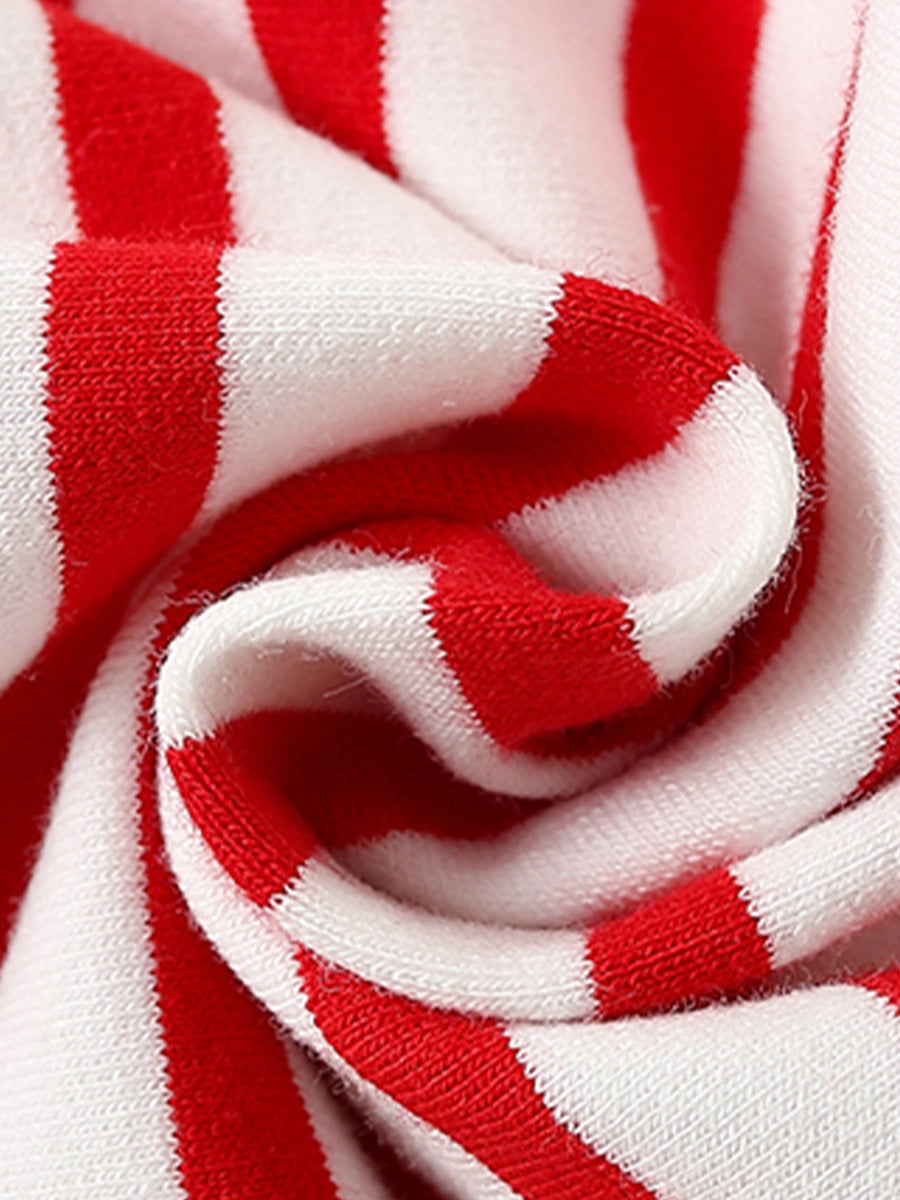 Summer Baby Kids Girls Crab Cartoon Pattern Short Sleeves T-Shirt And Striped Shorts Casual Clothing Set, MyKids-USA®, Baby & Toddler Outfits, MyKids-USA - - - - - - -