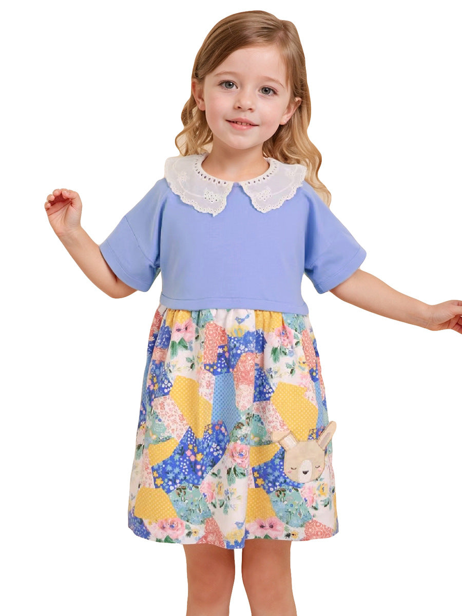 Summer Colorful Dress for Girls, European and American Cute Animals Cartoon Printed Dress, MyKids-USA®, Baby & Toddler Dresses, MyKids-USA - - - - - - -