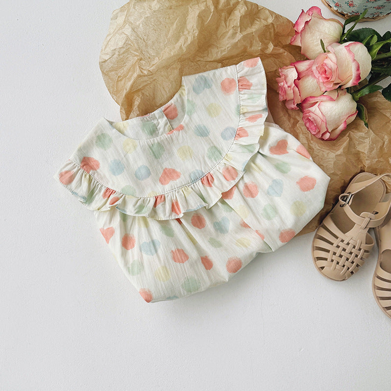 Summer Baby Kids Girls Sleeveless Colorful Polka Dots Dress, MyKids-USA®, Baby & Toddler Dresses, MyKids-USA - - - - - - -